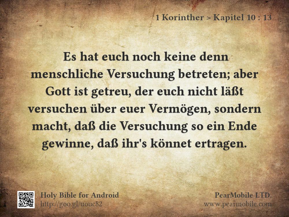 1 Korinther, Kapitel 10:13